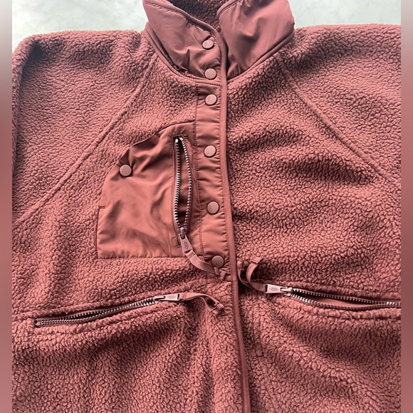 NWT Free People FP Movement Hit the Slopes Fleece in Bitter Chocolate Sz Medium - Picture 6 of 15